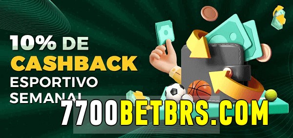 10% de bônus de cashback na 7700bet.com 